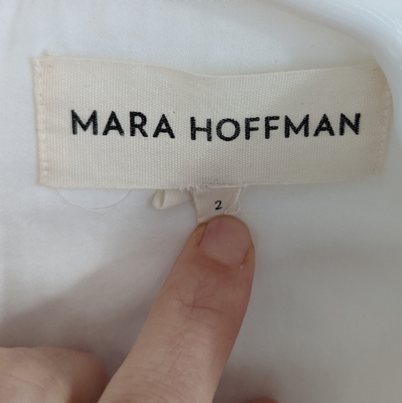 Mara Hoffman White Balloon Sleeve Maxi Size 2 - Picture 5 of 5